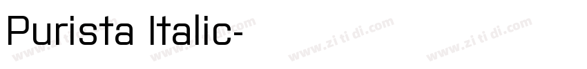 Purista Italic字体转换